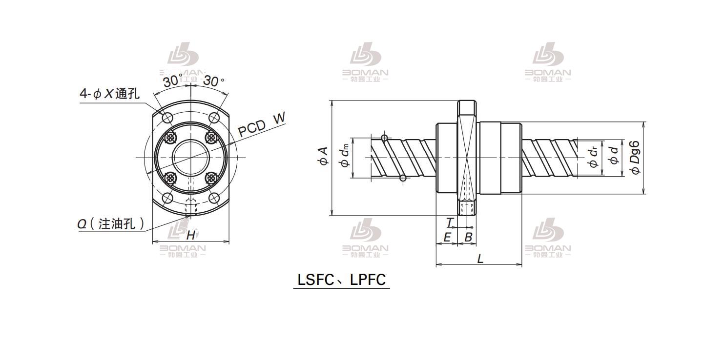 LSFC2020-3-NSK LSFC滚珠丝杠