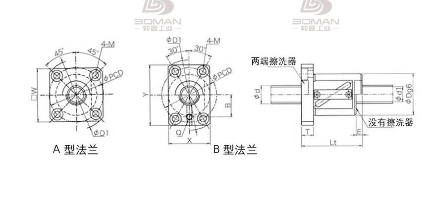 KURODA GR1504DS-BALR 黑田精工丝杆底座安装方法