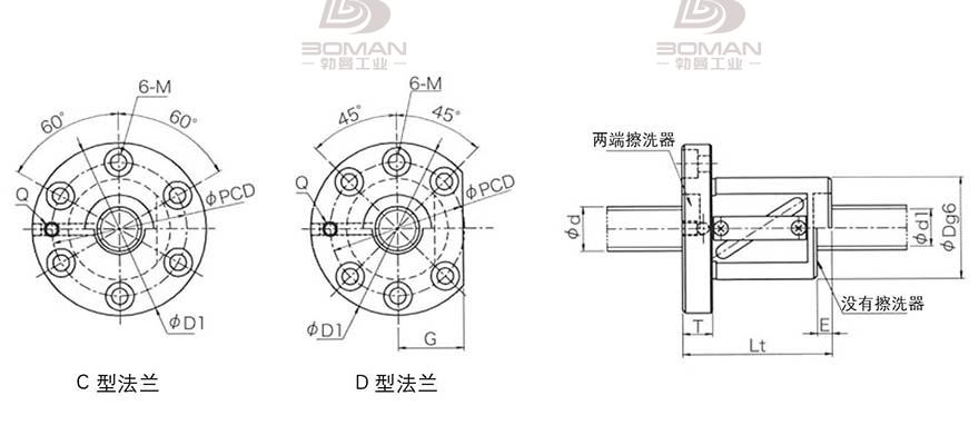 KURODA GR6312DS-DAPR 黑田丝杆替换尺寸