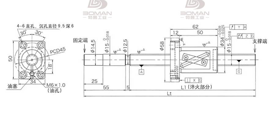 KURODA GG1520AS-BALR-1100A 日本黑田精工丝杠钢珠安装方法