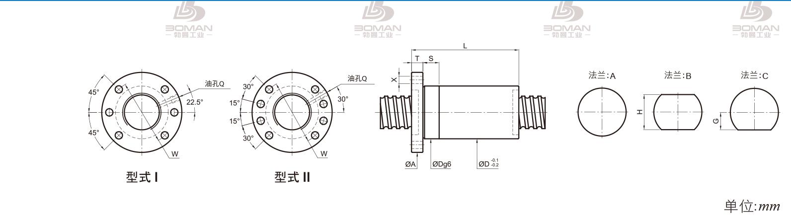PMI FSDC1205-3 PMI丝杆导轨超薄型号