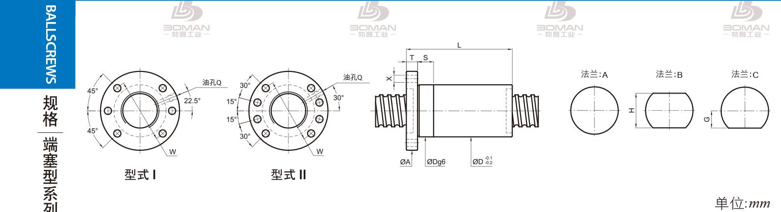 PMI FSDC2816-5 PMI转造级滚珠丝杠型号说明