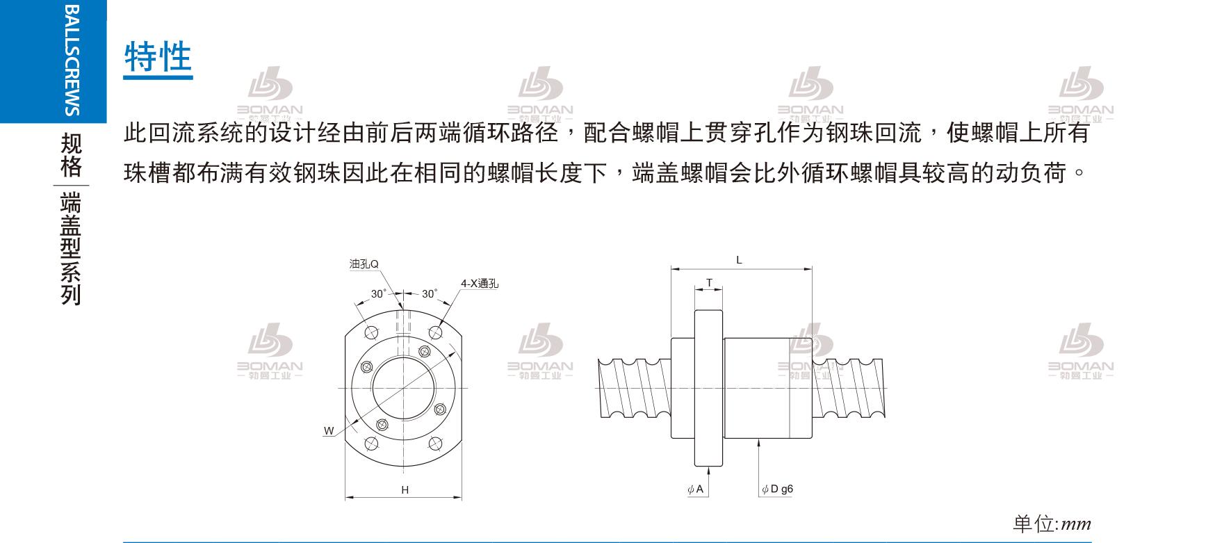 PMI FSKC4040-3.6 pmi滚珠丝杆的轴环作用